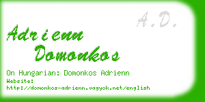 adrienn domonkos business card